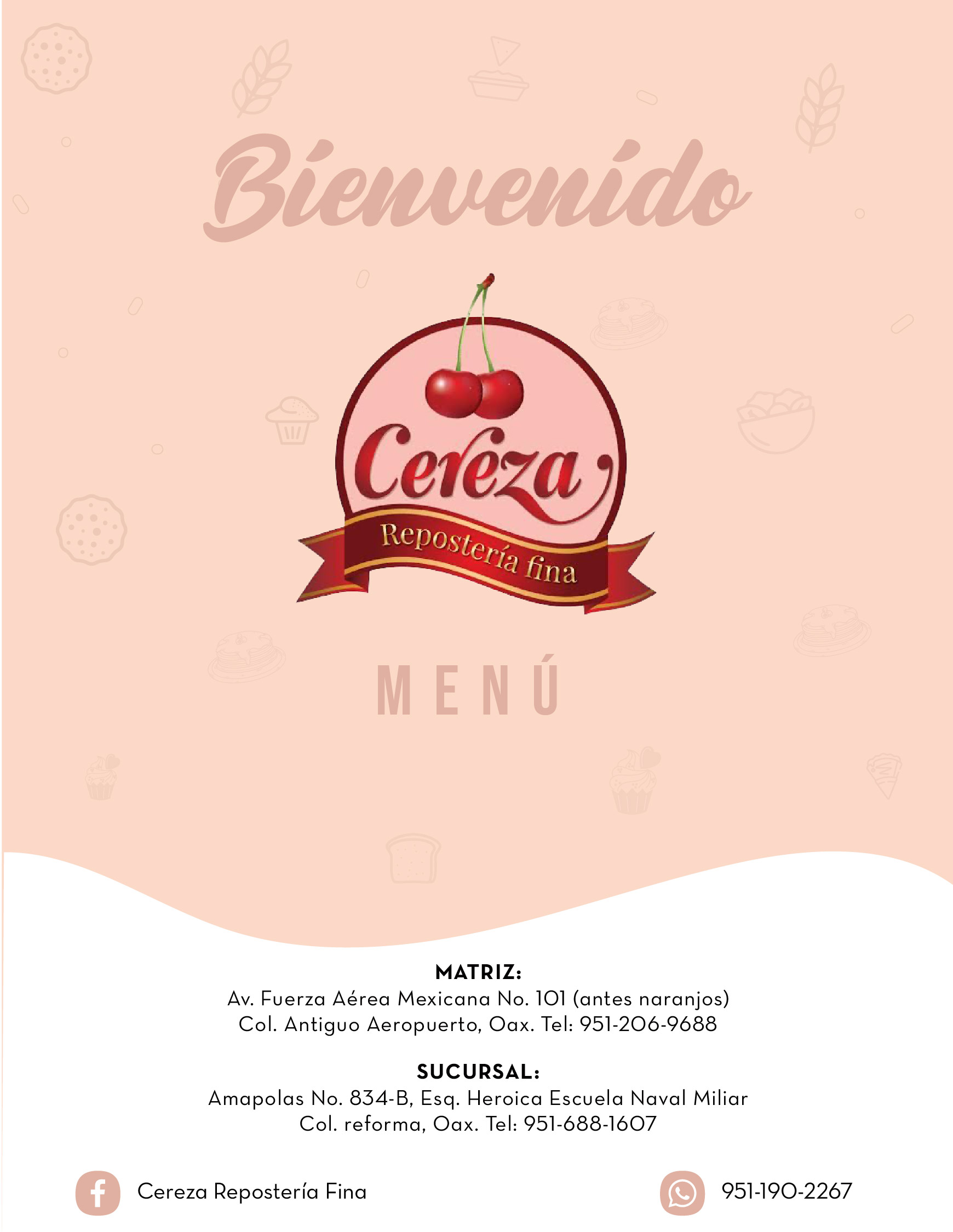 Carta de Cereza Repostería Fina — página 5